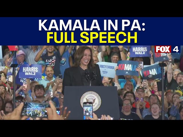 Kamala Harris Rally in Pennsylvania: FULL SPEECH