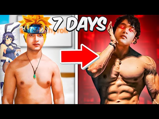 Anime Fan Gym Transformation in ONLY 7 DAYS