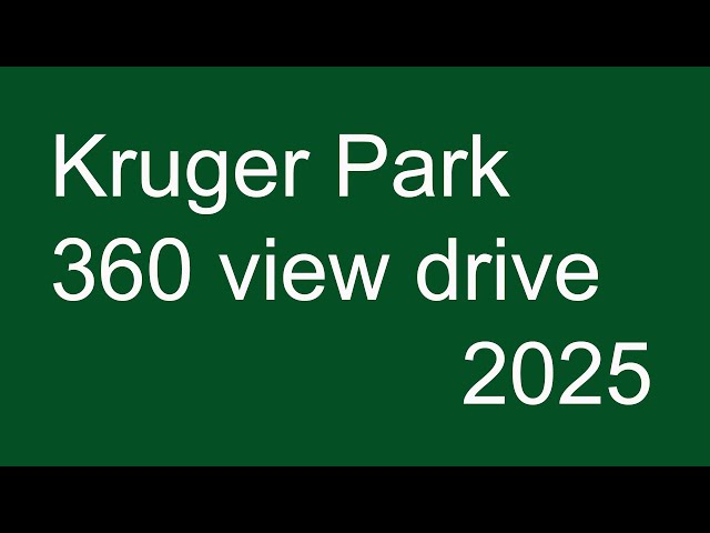 Kruger drive in 360. Passing the Kruger helicopter that was parked on the road!