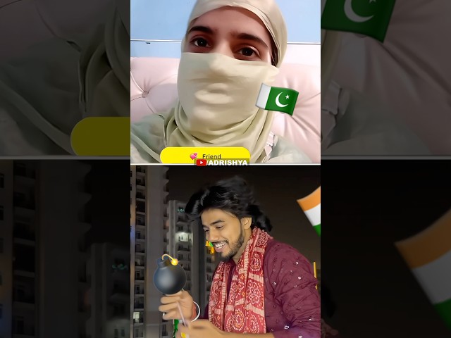 Diwali with Pakistani Girl 💀 | India Vs Pakistan | Pakistani Begam | Omegle | @Adrishyaa