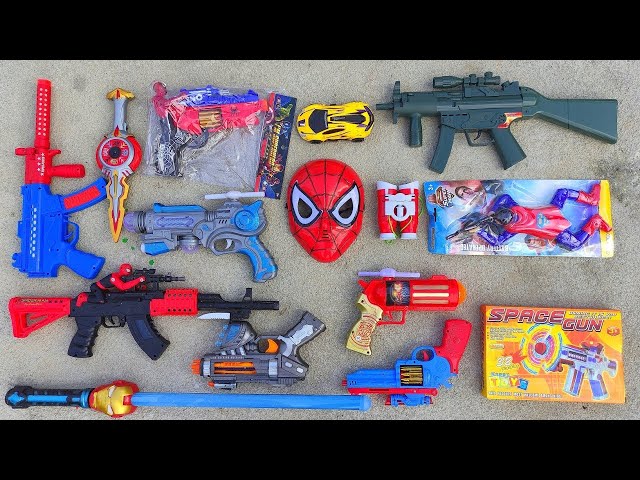 Collecting 7 Sniper Rifles AK47 GUN NERF GUN NERF SNIPER RIFLE M16 GUN NERF MEGA DUAL STRIKE MP5 GUN