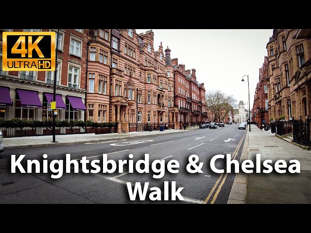 LONDON Harrods | Sloane Square | King's Road | Fulham Road | Walk | 4K UHD 3D 360° binaural audio 🎧