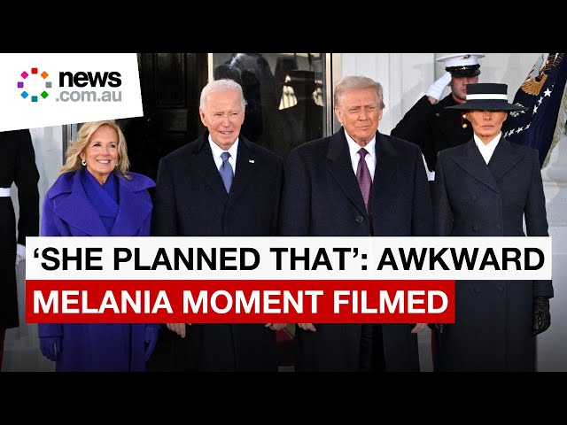 Donald Trump's inauguration hijacked by awkward Melania moment