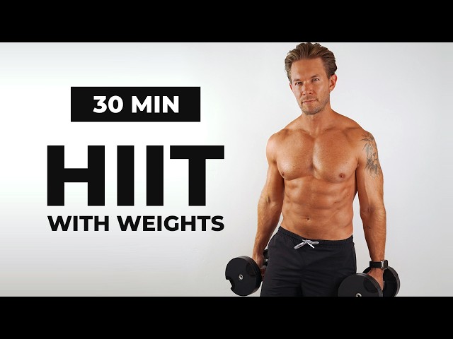 BURN 500 CALORIES 🔥 30 Min FULL BODY HIIT Workout with Weights