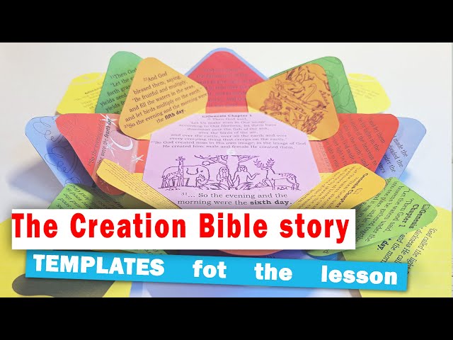 The Creation Bible story | Craft Ideas for Sunday School lessons