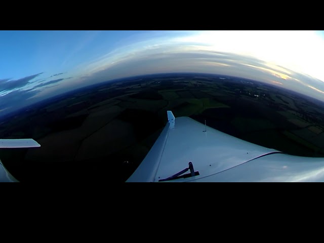 My 360fly HD camera mounted outside the cockpit flying Jabiru UL-D 450 microlight.