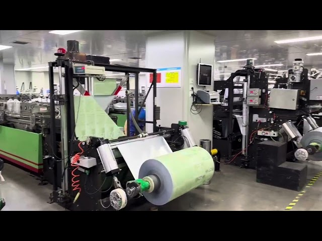 High-Speed Facial Mask Pouch Production in Front Workshop | Fully Automated Bag Making Machine