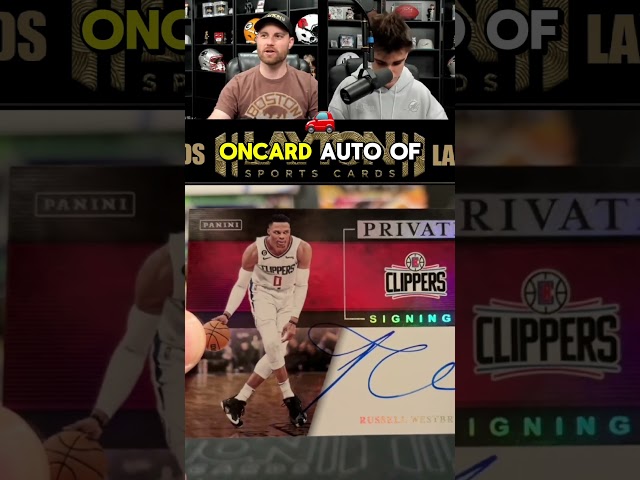 Clippers -Russel Westbrook -Private Singings Auto #livebreaks #boxbreaks #panini #sports #nba