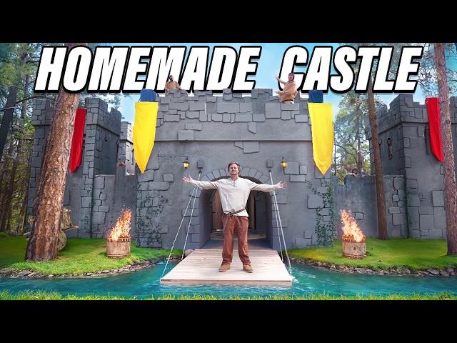 Overnight in Micro Homemade Castle!