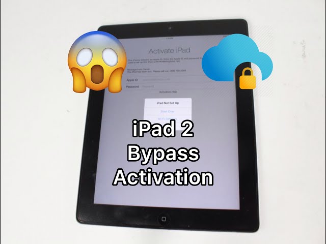 ipad 2 (2nd gen) a1395 A1397 activation lock icloud bypass success without hardware just windows!