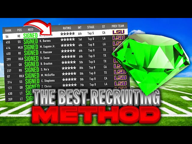 The #1 Recruiting Method in College Football 25 Dynasty