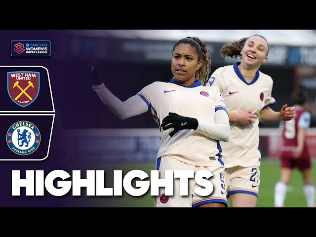 Screamers Scored In London Derby! | West Ham v Chelsea Highlights | Barclays WSL 2024-25