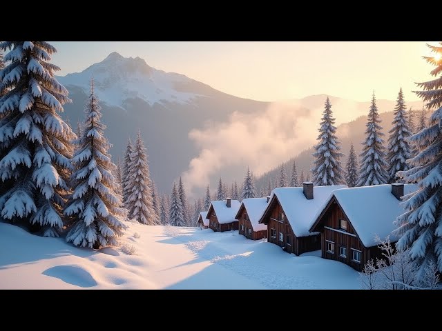 Peaceful Relaxing Music, Soothing Instrumental Music❄️First Snow of November ~ Soft Winter Piano #2