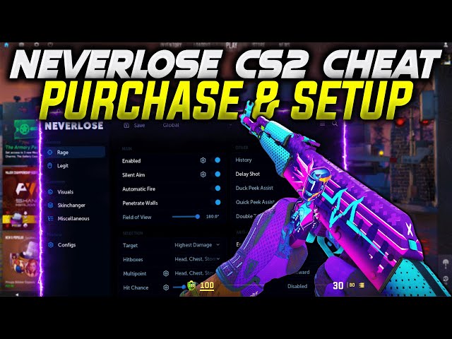 How To Setup NEVERLOSE CS2 Cheat (Install guide and showcase)