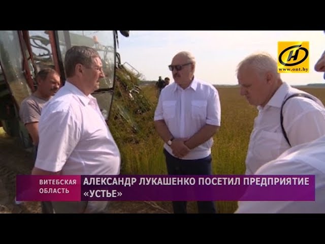 Что увидел Александр Лукашенко, посетив предприятие «Устье» в Оршанском районе?