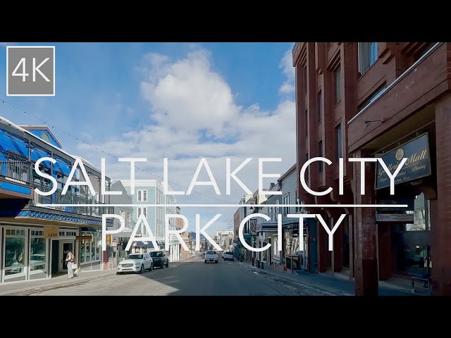 Salt Lake City to Park City Utah 4K Scenic Drive - Sundance Film Festival town