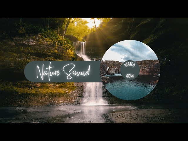 Relaxing Waterfall Sounds For Sleep | Meditation Music (No Copyright) | Fluent Music 2021 🧘