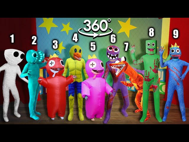 VR 360° New Rainbow Friends In Real Life ALL PHASES 🎶 Friday Night Funkin' (Roblox Rainbow Friends)