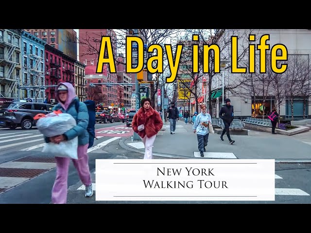 4K Walking Tour of A Day in Life in New York - Daily Life in New York through walking