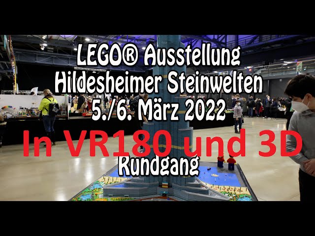 VR180 3D: LEGO-Ausstellung Hildesheimer Steinwelten 2022 (8K)