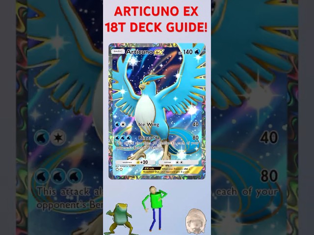 THIS IS HOW YOU PLAY THE ARTICUNO EX 18 TRAINER DECK! #pokemon #tcgpokemon #tcgp