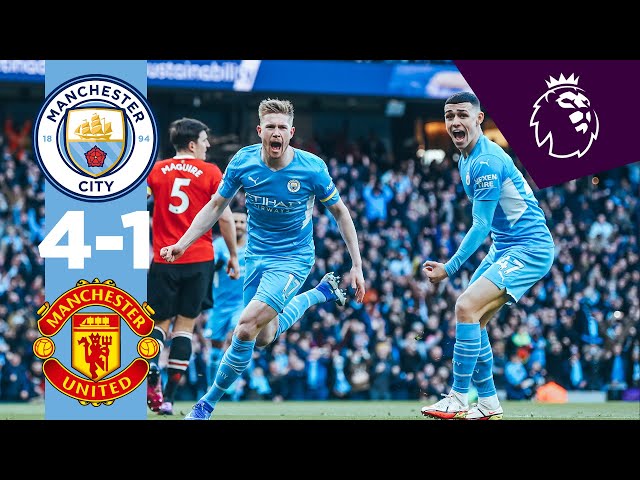 HIGHLIGHTS Man City 4-1 Man United | De Bruyne, Mahrez & Sancho Goals | MANCHESTER IS BLUE! 🔵