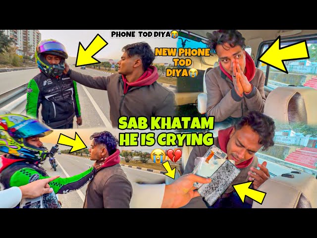 New Phone Tod diya😭💔 | Emotional Vlog | He is Crying Bike Badly  Preparation for Ladakh Ride