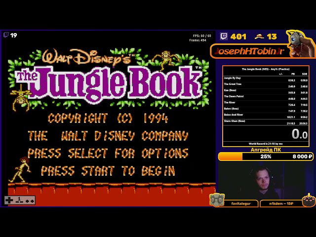 Jungle Book Any% (Practice) - 20:58