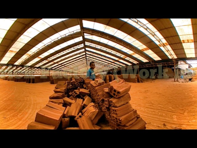 360 Video Journalism in Asia: Lives of Brick Workers in Factory in Rural Cambodia