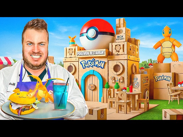 I BUILT A Pokémon BOX FORT RESTURANT!