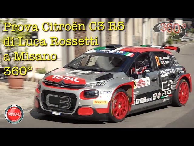 360° 4K VIDEO | Alfonso Rizzo guida la Citroën C3 R5 2019 di Luca Rossetti