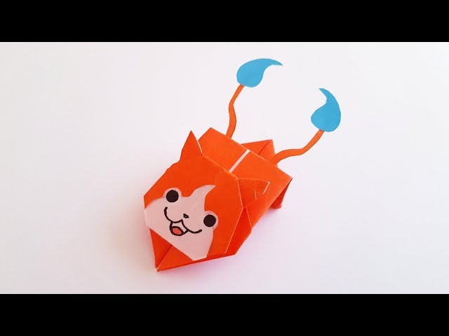 How to Make an Origami Jibanyan, a Yo-kai Watch Character