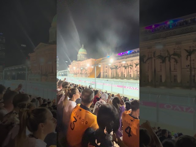 Singapore Night Race 2023 | Race Restart after Red Flag #f1 #singaporegp #padanggrandstand #shorts