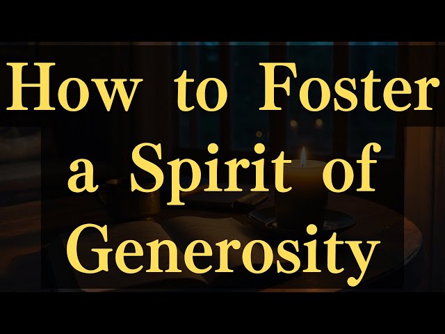 How to Foster a Spirit of Generosity #yourmonkhaku #buddhism #motivation #mindfulness #meditation