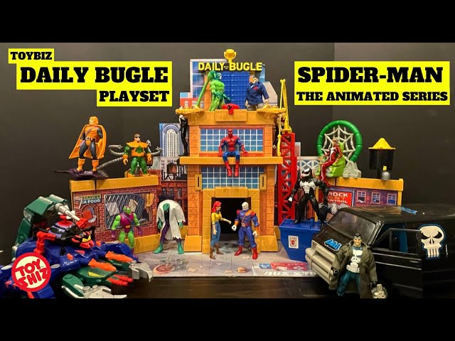 1994 DAILY BUGLE PLAYSET | Spider-Man The Animated Series | Toybiz