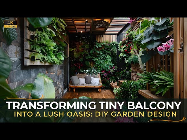 Transforming a Tiny Balcony into a Lush Oasis DIY Garden Design