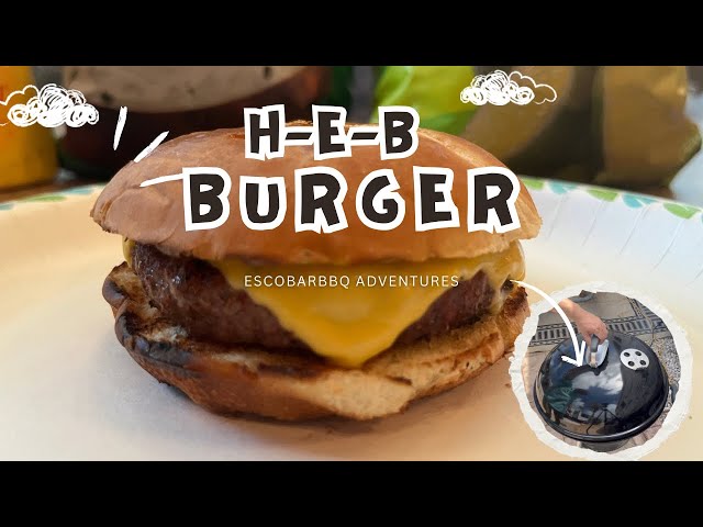 Grilling HEB Burgers on a Weber Grill | @ KOA SPI  #bbq #food #burger ger