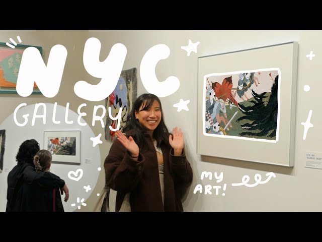 My First NYC Art Gallery & Relaunching My Patreon! ✿ STUDIO VLOG