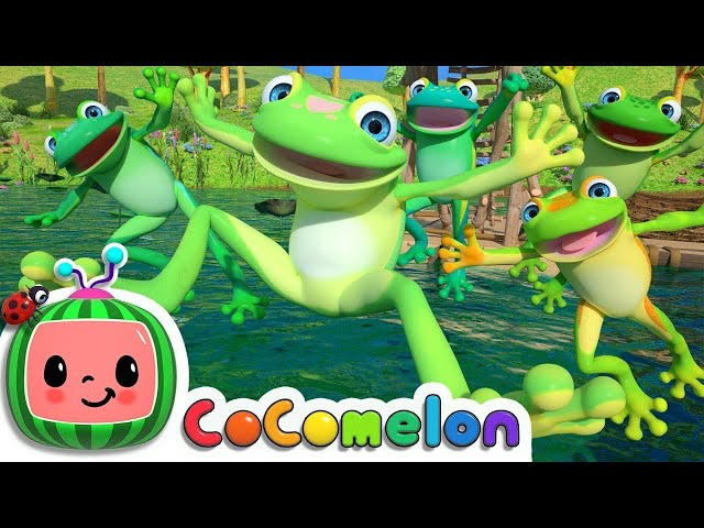 Five Little Speckled Frogs |  Kids Songs@Plumkidstv