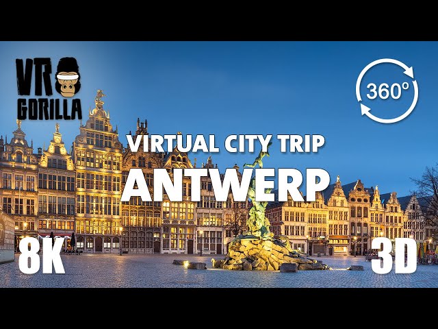 Antwerp, Belgium Guided Tour in 360 VR - Virtual City Trip - 8K Stereoscopic 360 Video (short)