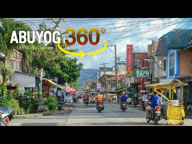 Virtual Ride Through Abuyog Leyte | 360° Tour Real Street and Avenida Rizal Street