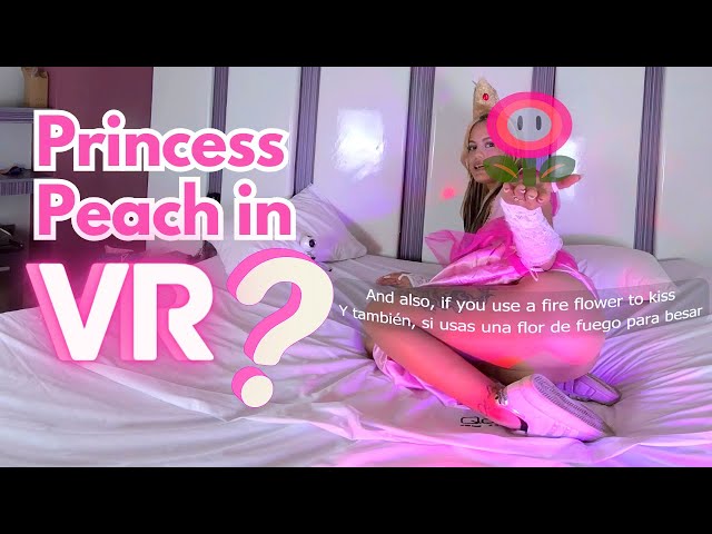 What would Princess Peach cosplay from Mario Bros movie look like in VR? #vr180 #cosplay #mariobros