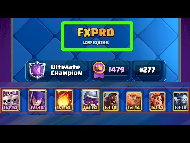 FXPRO Clash Royale the most diligent player clash royale