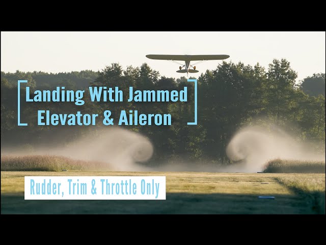 Emergency Landing with no Aileron or Elevator. (Simulated). A Fun way to make you a better Pilot