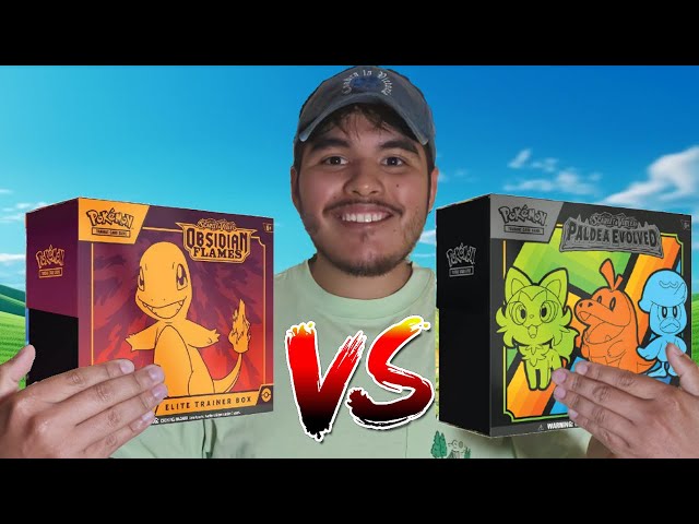 Paldea Evolved vs Obsidian Flames - Pokemon ETB Battle!