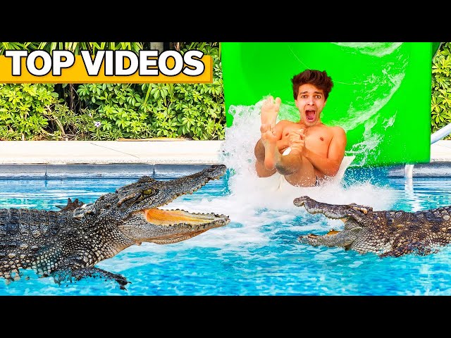 Extreme WATERPARK CHALLENGES! | Brent Rivera