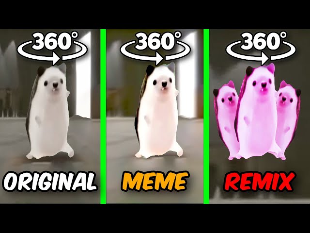 360° VR Mother Father Gentleman Hedgehog Original Vs Meme Vs Remix | Hedgehog dancing meme