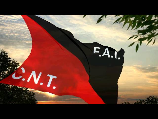 Flag and anthem of CNT-FAI