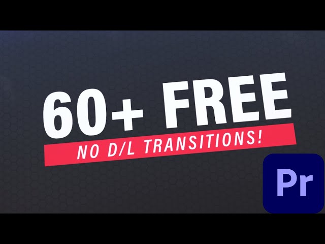 60 Free Adobe Stock Premiere Pro CC 2021 Transitions | No Downloads!