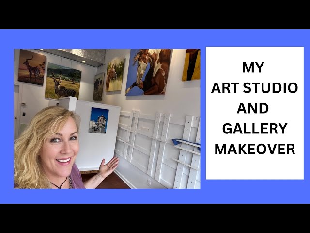 MY ART STUDIO MAKEOVER FROM START TO FINISH - Suzanne Barrett Justis